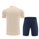 Kinder FC Barcelona Trainingstrikot + Shorts 2025-26 Beige
