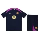 Kinder FC Barcelona Trainingstrikot + Shorts 2025-26 Marineblau
