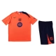Kinder FC Barcelona Trainingstrikot + Shorts 2025-26 Orange