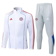 Kinder FC Bayern München Trainingsjacke + Hose 2025-26 - Weiß
