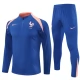 Kinder Frankreich Trainingsanzug 2025-26 - 1-4 Zip Blau