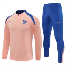 Kinder Frankreich Trainingsanzug 2025-26 - 1-4 Zip Rosa Kinder Frankreich Trainingsanzug 2025-26 - 1-4 Zip Rosa