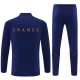 Kinder Frankreich Trainingsanzug 2026-27 - 1-4 Zip Blau