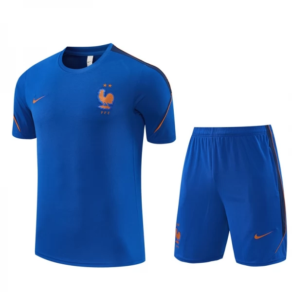 Kinder Frankreich Trainingstrikot + Shorts 2026-27 Blau Kinder Frankreich Trainingstrikot + Shorts 2026-27 Blau