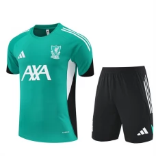 Kinder Liverpool Trainingstrikot + Shorts 2025-26 Grün