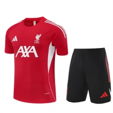 Kinder Liverpool Trainingstrikot + Shorts 2025-26 Rot