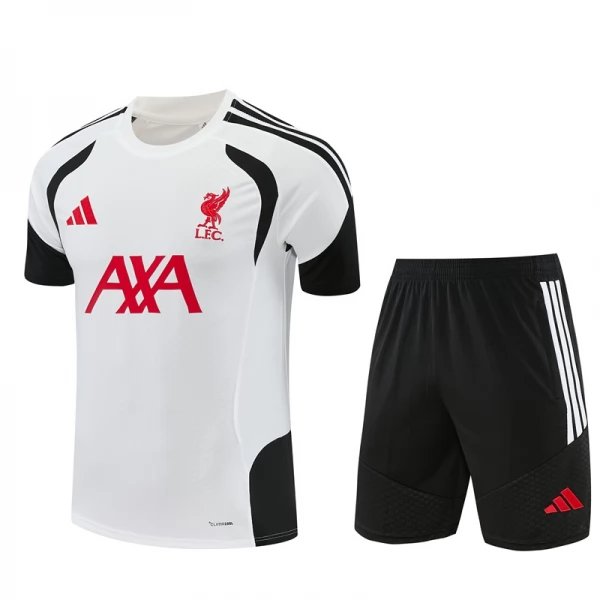 Kinder Liverpool Trainingstrikot + Shorts 2026-27 Weiß Kinder Liverpool Trainingstrikot + Shorts 2026-27 Weiß