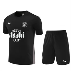Kinder Manchester City Trainingstrikot + Shorts 2025-26 Schwarz