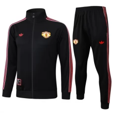 Kinder Manchester United Trainingsjacke + Hose 2025-26 - Schwarz