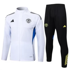 Kinder Manchester United Trainingsjacke + Hose 2025-26 - Weiß