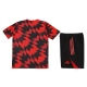 Kinder Manchester United Trainingstrikot + Shorts 2025-26 Rot