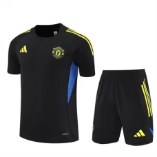 Kinder Manchester United Trainingstrikot + Shorts 2025-26 Schwarz
