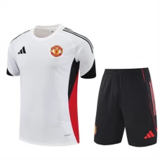 Kinder Manchester United Trainingstrikot + Shorts 2025-26 Weiß Kinder Manchester United Trainingstrikot + Shorts 2025-26 Weiß