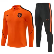 Kinder Niederlande Trainingsanzug 2026-27 - 1-4 Zip Orange Kinder Niederlande Trainingsanzug 2026-27 - 1-4 Zip Orange