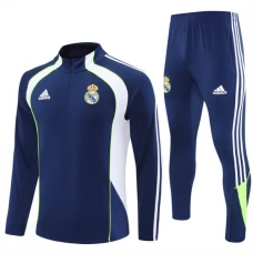 Kinder Real Madrid Trainingsanzug 2025-26 - 1-4 Zip Blau