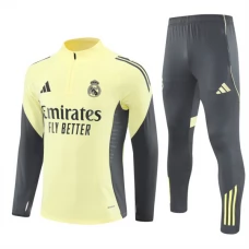 Kinder Real Madrid Trainingsanzug 2025-26 - 1-4 Zip Gelb
