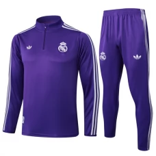 Kinder Real Madrid Trainingsanzug 2025-26 - 1-4 Zip Lila