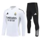 Kinder Real Madrid Trainingsanzug 2025-26 - 1-4 Zip Weiß