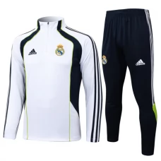 Kinder Real Madrid Trainingsanzug 2025-26 - 1-4 Zip Weiß