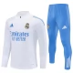 Kinder Real Madrid Trainingsanzug 2025-26 - 1-4 Zip Weiß Blau