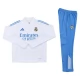 Kinder Real Madrid Trainingsanzug 2025-26 - 1-4 Zip Weiß Blau