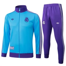 Kinder Real Madrid Trainingsjacke + Hose 2025-26 - Blau