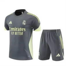 Kinder Real Madrid Trainingstrikot + Shorts 2025-26 Grau
