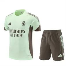Kinder Real Madrid Trainingstrikot + Shorts 2025-26 Grün