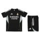 Kinder Real Madrid Trainingstrikot + Shorts 2025-26 Schwarz