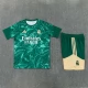 Kinder Real Madrid Trainingstrikot + Shorts 2026-27 Grün