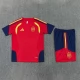 Kinder Spanien Trainingstrikot + Shorts 2026-27 Rot