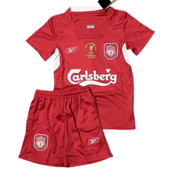 Liverpool Retro Heim Trikot Set Kinder 2004-05 Liverpool Retro Heim Trikot Set Kinder 2004-05