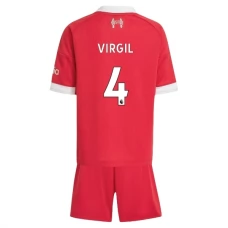 Liverpool Virgil 4 Heim Trikot Set Kinder 2025-26 Liverpool Virgil 4 Heim Trikot Set Kinder 2025-26