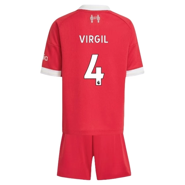 Liverpool Virgil 4 Heim Trikot Set Kinder 2025-26 Liverpool Virgil 4 Heim Trikot Set Kinder 2025-26