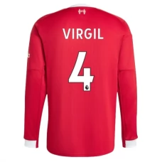 Liverpool Virgil 4 Heimtrikot 2025-26 Langarm Liverpool Virgil 4 Heimtrikot 2025-26 Langarm