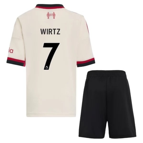 Liverpool Wirtz 7 Auswärts Trikot Set Kinder 2025-26 Liverpool Wirtz 7 Auswärts Trikot Set Kinder 2025-26