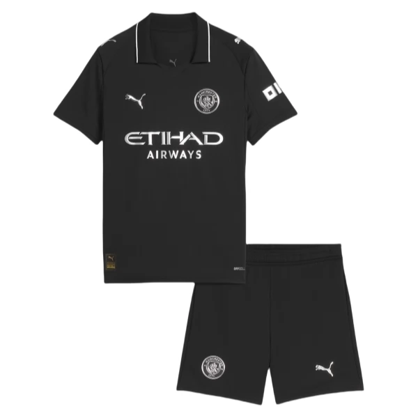 Manchester City Auswärts Trikot Set Kinder 2025-26 Manchester City Auswärts Trikot Set Kinder 2025-26