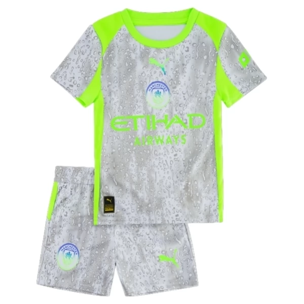 Manchester City Ausweich Trikot Set Kinder 2025-26 Manchester City Ausweich Trikot Set Kinder 2025-26