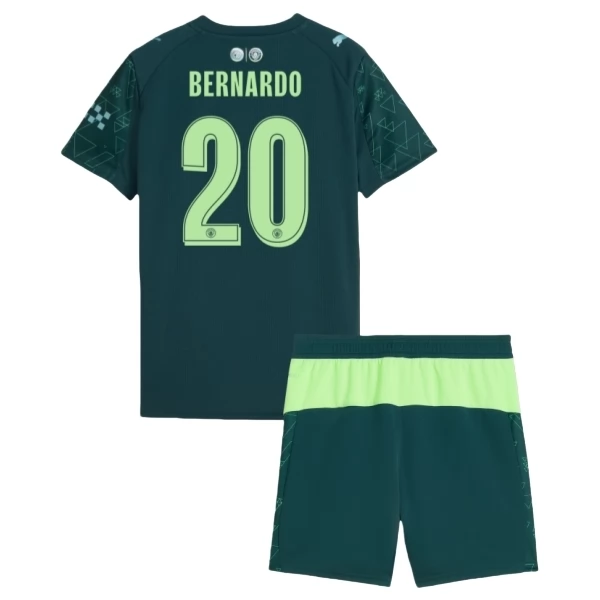 Manchester City Bernardo 20 4th Trikot Set Kinder 2025-26 Manchester City Bernardo 20 4th Trikot Set Kinder 2025-26