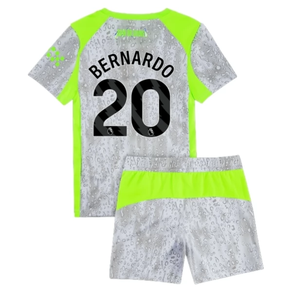 Manchester City Bernardo 20 Ausweich Trikot Set Kinder 2025-26 Manchester City Bernardo 20 Ausweich Trikot Set Kinder 2025-26