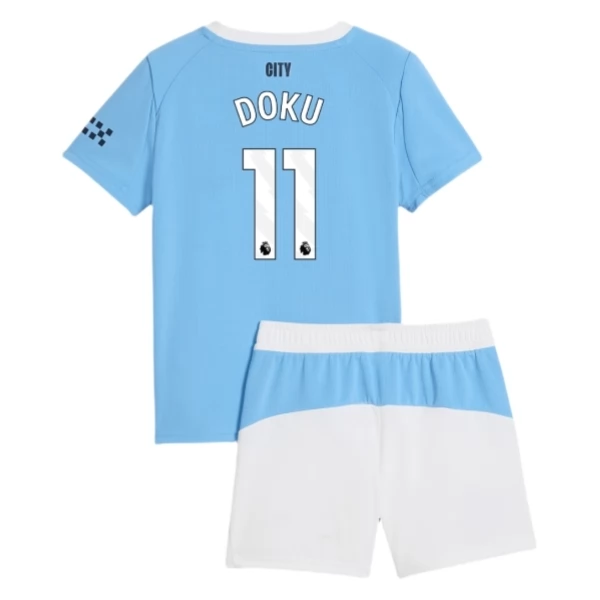 Manchester City Doku 11 Heim Trikot Set Kinder 2025-26 Manchester City Doku 11 Heim Trikot Set Kinder 2025-26