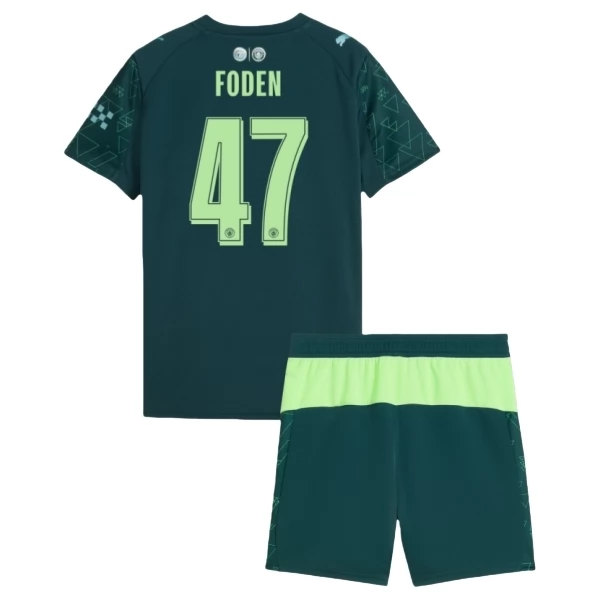 Manchester City Foden 47 4th Trikot Set Kinder 2025-26 Manchester City Foden 47 4th Trikot Set Kinder 2025-26