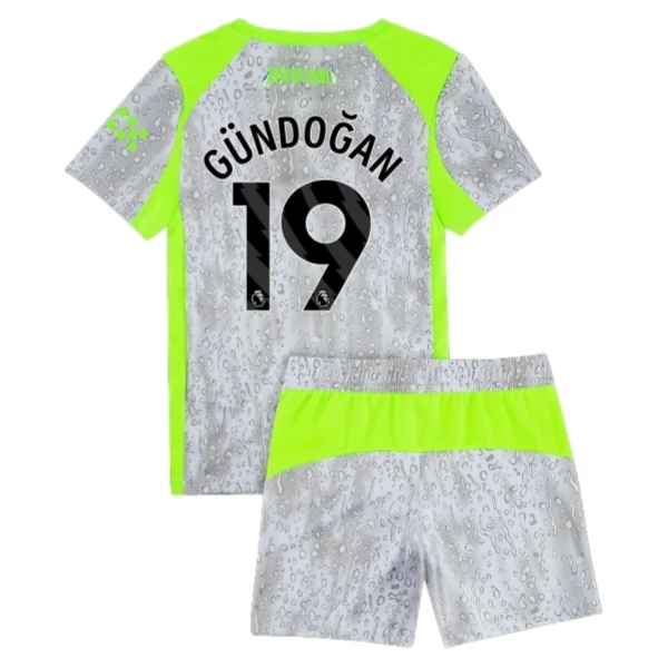 Manchester City Gündoğan 19 Ausweich Trikot Set Kinder 2025-26 Manchester City Gündoğan 19 Ausweich Trikot Set Kinder 2025-26