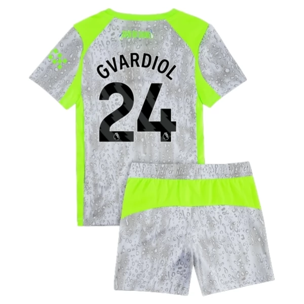Manchester City Gvardiol 24 Ausweich Trikot Set Kinder 2025-26 Manchester City Gvardiol 24 Ausweich Trikot Set Kinder 2025-26