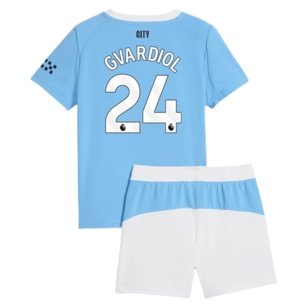 Manchester City Gvardiol 24 Heim Trikot Set Kinder 2025-26 Manchester City Gvardiol 24 Heim Trikot Set Kinder 2025-26