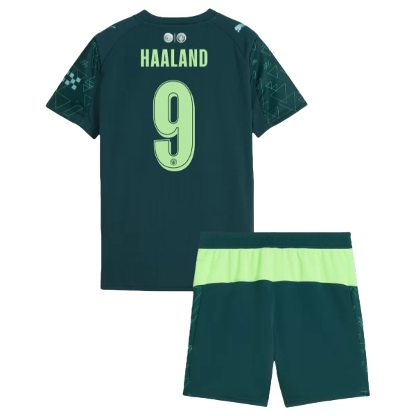 Manchester City Haaland 9 4th Trikot Set Kinder 2025-26 Manchester City Haaland 9 4th Trikot Set Kinder 2025-26