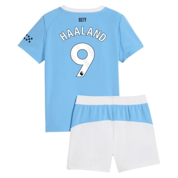 Manchester City Haaland 9 Heim Trikot Set Kinder 2025-26 Manchester City Haaland 9 Heim Trikot Set Kinder 2025-26