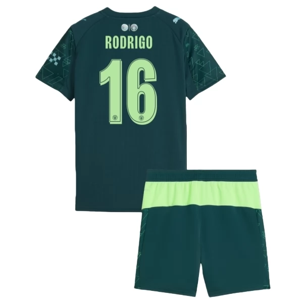 Manchester City Rodrigo 16 4th Trikot Set Kinder 2025-26 Manchester City Rodrigo 16 4th Trikot Set Kinder 2025-26