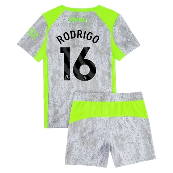 Manchester City Rodrigo 16 Ausweich Trikot Set Kinder 2025-26 Manchester City Rodrigo 16 Ausweich Trikot Set Kinder 2025-26