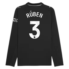 Manchester City Rúben 3 Auswärtstrikot 2025-26 Langarm